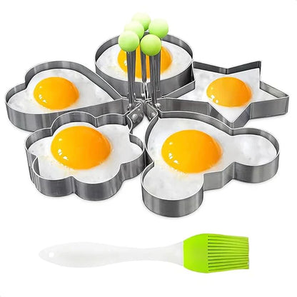 Stainless Steel Egg Mold (Pack of 5)