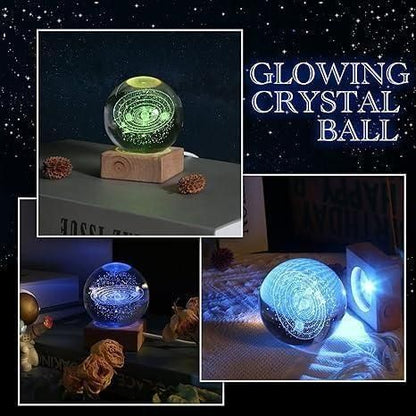 Crystal Ball Small Night Lamp Projection Ambience Light Creative Gift