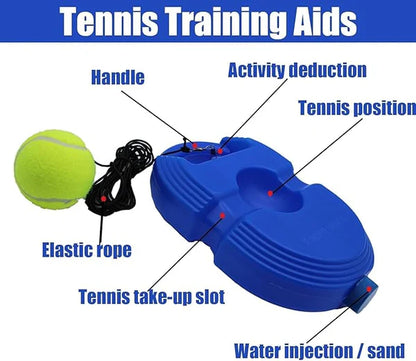 Portable Solo Cricket/Tennis Training Equipment for Self-Practice | Multi-Color