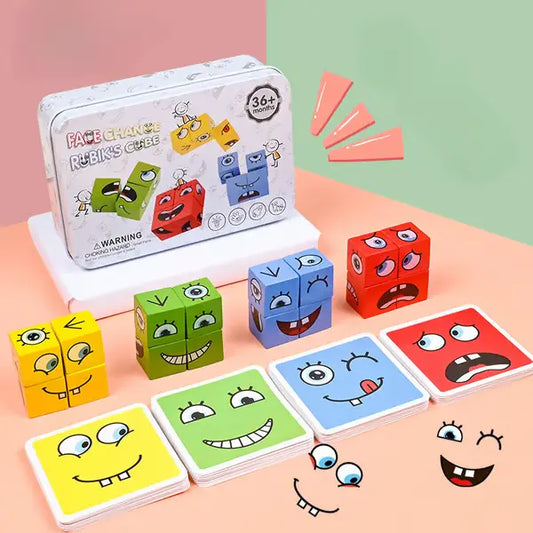 Expression Blocks – Interactive Face-Changing Puzzle for Kids