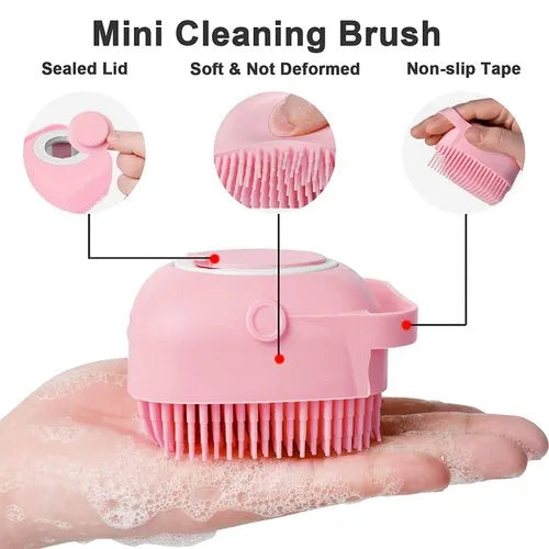 🧼🧼Bathroom 🐶Horse Dog Cat🐱 Bath Brush Massage Gloves Soft Safety Silicone Comb Pet Accessories❤️