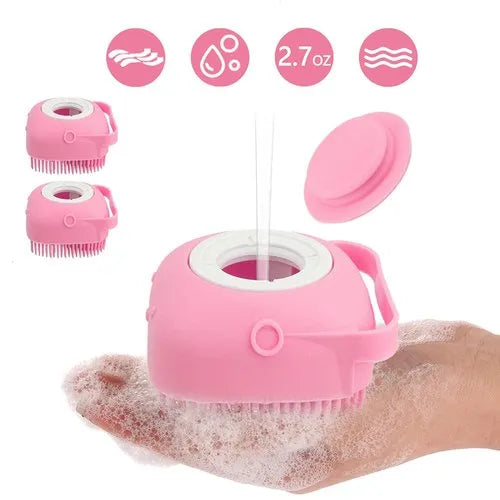 🧼🧼Bathroom 🐶Horse Dog Cat🐱 Bath Brush Massage Gloves Soft Safety Silicone Comb Pet Accessories❤️